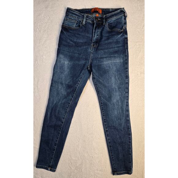 WAX JEAN Butt, I Love You Women's Stretch Jeans Size 7/28- Dark Wash - Picture 1 of 7